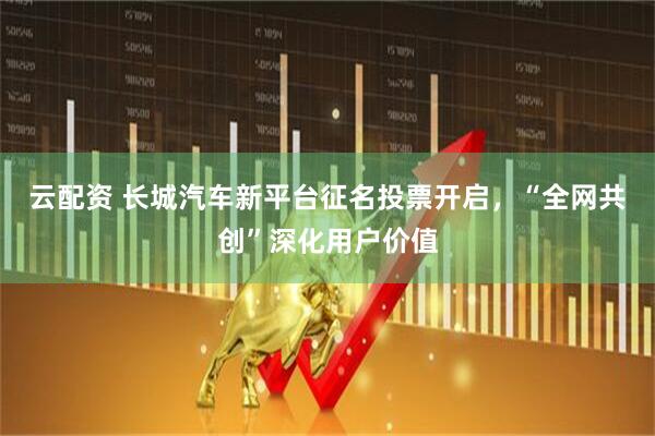 云配资 长城汽车新平台征名投票开启，“全网共创”深化用户价值