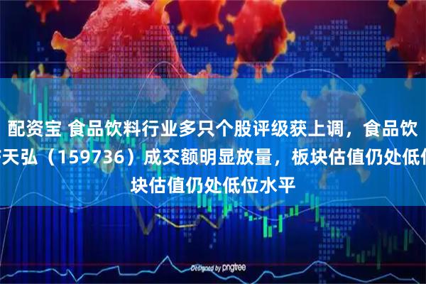 配资宝 食品饮料行业多只个股评级获上调，食品饮料ETF天弘（159736）成交额明显放量，板块估值仍处低位水平